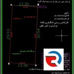 نقشه utm دو خطی ثبت و شهرداری در منطقه 22 تهران