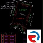 نقشه utm دو خطی شهرداری منطقه 1 و 2 تهران